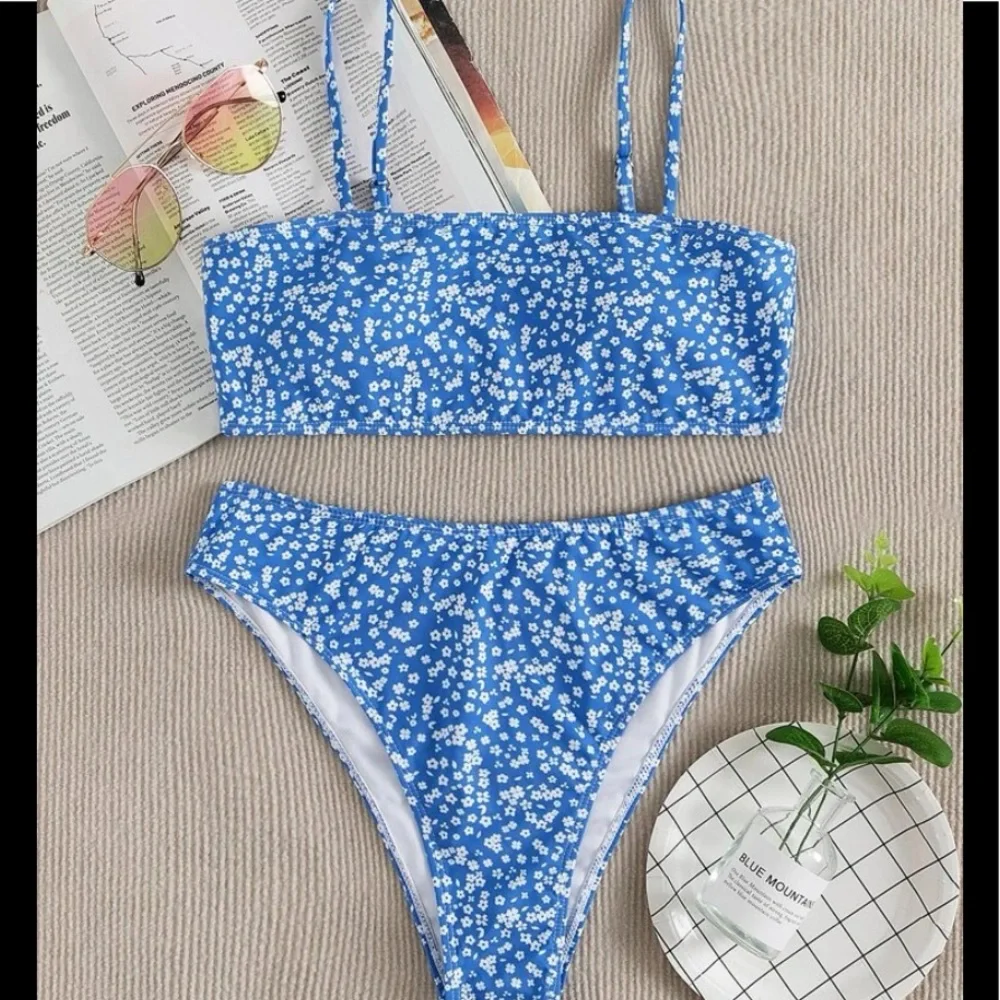 SUMMER PRINT FLORAL BIKINI 👙 high waisted - Picture 6 of 6